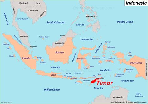 Timor Map Indonesia Detailed Maps Of Timor Island
