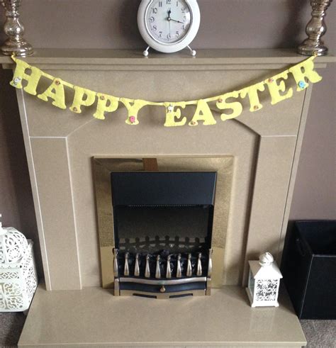 Happy Easter Banner Choice Of Colour Easter Banner Easter Etsy Uk