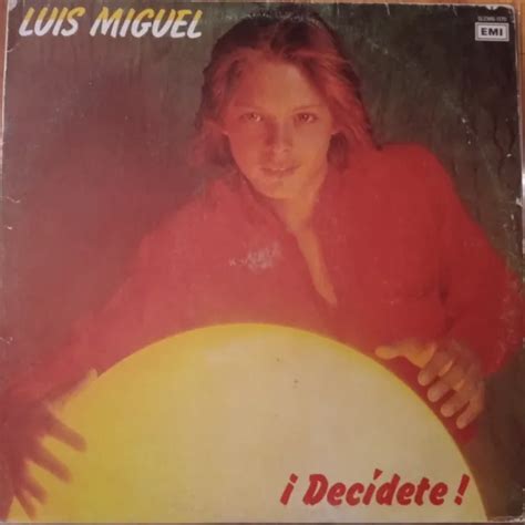 Latin Luis Miguel Decidete Winsert Lp Album Mexico Emi Rare Vg 25
