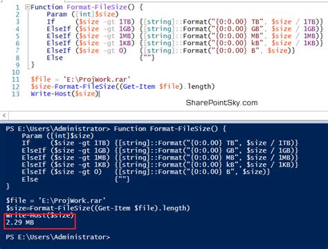 How To Check File Size Using Powershell Script Easy Way Spguides
