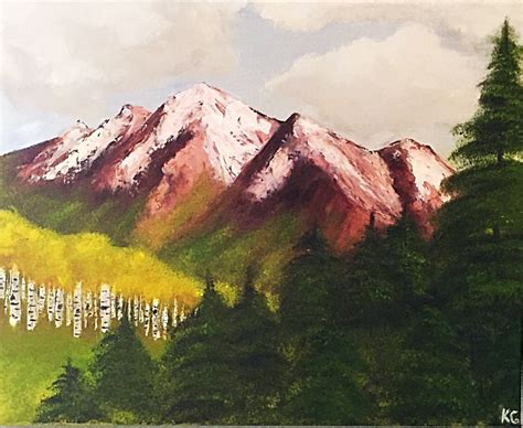 Mountain View An Original Oil Painting By Kyndal Gordon Etsy