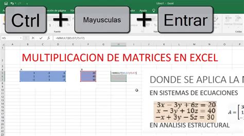 División Y Multiplicación De Matrices En Excel Tabla De Multiplicar