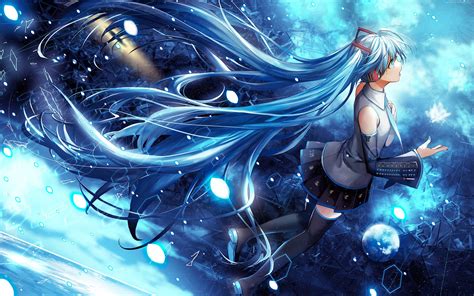 Hatsune Miku Illustration Hd Wallpaper Wallpaper Flare