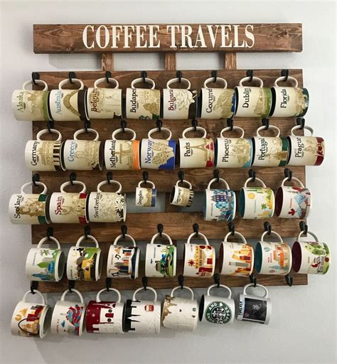 Starbucks Been There Coffee Cup Holder Coffee Cup Rack 40 To Etsy