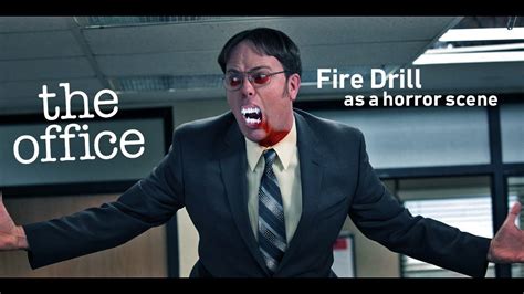 The Office Fire Drill As A Horror Scene Dwight Schrute Michael