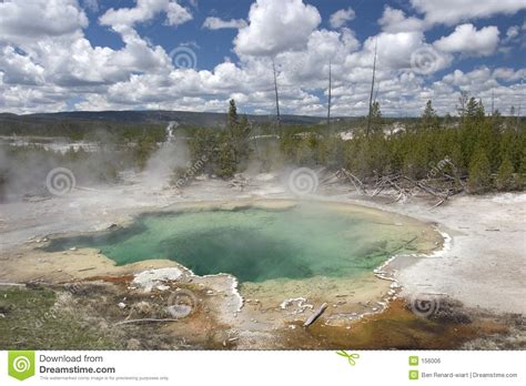 Natural Pool Hot Spring Yellowstone National Park