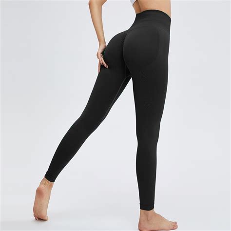 Seamless T Line Peach Buttocks High Waist Hip Lift Yoga Trousers