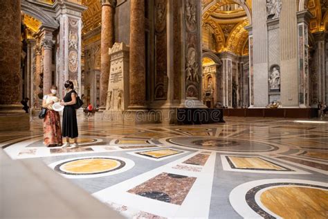 The Interior Of St Peter S Basilica In Vatican City Editorial Stock