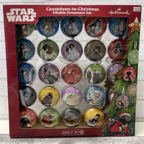 Star Warsdisney Countdownchristmas Fillable Advent Ornament Set