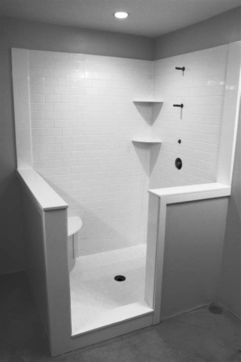 This makes it hardtop find large marble pieces. Whitewater - cultured marble subway tile - Shower IDEA #3 | Marble shower walls, Cultured marble ...