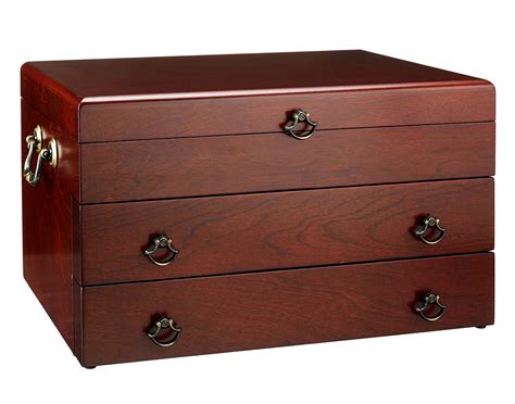 chest silverware wood handmade chests drawer storage mahogany organizeit