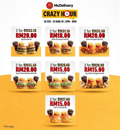 » malaysia time → california time. McDonald's McDelivery Crazy Hour Discount Up To 60% (16 ...