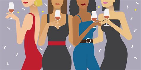 Women At A Party Illustration Download Free Vectors Clipart Graphics