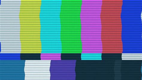 Tv Color Bars With Snow And Noise Vídeo Stock 5445203 Shutterstock
