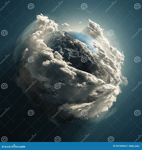 Tierra Fría Stock De Ilustración Ilustración De Nubes 24744544