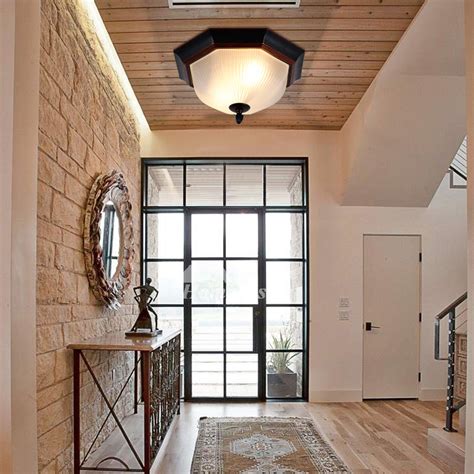 Different fixtures for different purposes. Flush Mount Ceiling Lights For Hallway Industrial Vintage ...