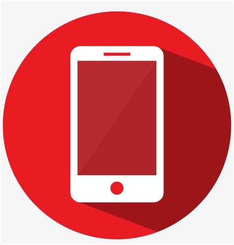 Mobile Mobile Phone Icon Red Png Png Image Transparent Png Free