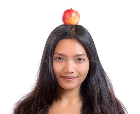 Woman With Apple Stock Photo Image Of Health Life Fresh 45549336
