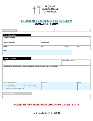 Fillable Online Free Donation Form Templates In Word Excel Pdffree