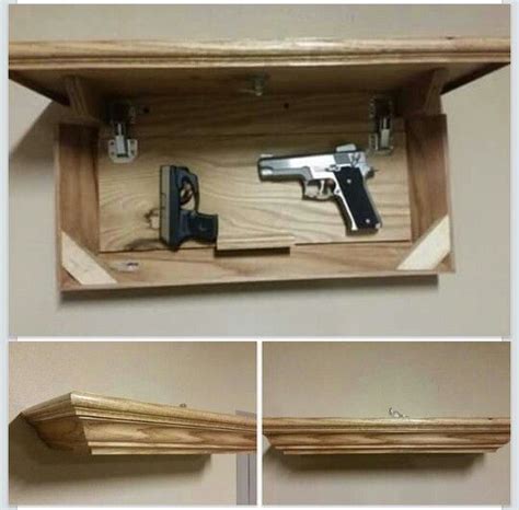 Floating Shelf Hidden Gun Storage Secret Compartment Concealed Safe