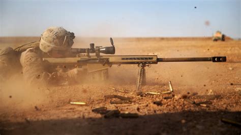 Wallpaper Barrett Sniper Soldier Sniper Rifle M82