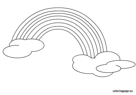 Print out the file on a4 or letter size paper or cardstock. Rainbow coloring page - Coloring Page