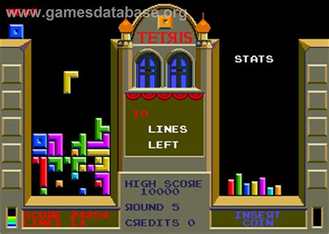 Tetris Arcade Artwork In Game