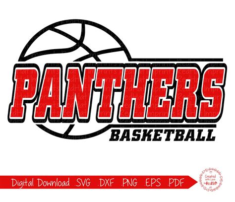 Panther Basketball Svg Panthers Basketball Svg Panther Svg Etsy