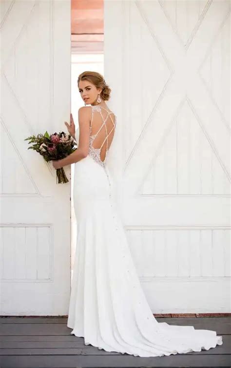 Simple Beaded Wedding Gown Martina Liana Wedding Gowns