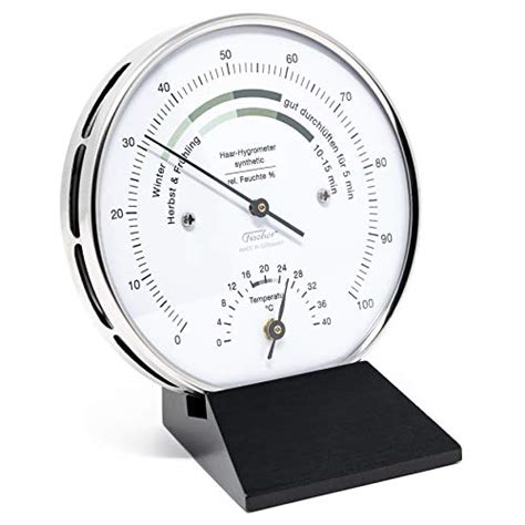 Feuchtigkeitsmessgeräte eignen sich zur messung in den unterschiedlichsten materialien, darunter in baustoffen wie zement oder estrich sowie in einfachem brennholz. Top 9 Fischer Thermometer Hygrometer - Thermometer ...