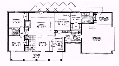 Ranch Style House Plans 1800 Square Feet See Description See