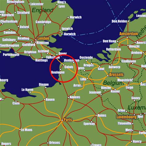 Calais Rail Maps And Stations From European Rail Guide