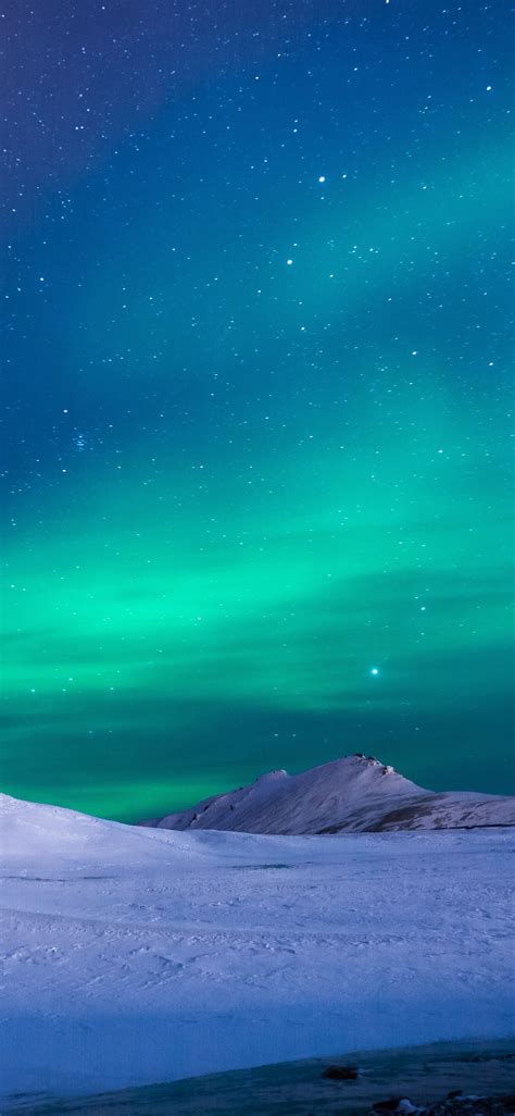 1125x2436 Aurora Borealis Snow Fields Iphone Xsiphone 10iphone X Hd