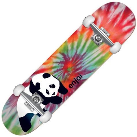 Enjoi Skateboards Tie Dye Panda Complete Skateboard 775 Skateboards