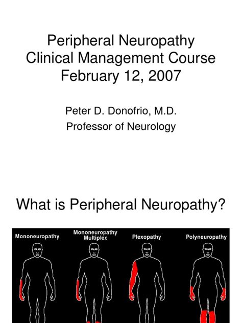 Peripheral Neuropathies A Clinical Management Course On The Etiologies