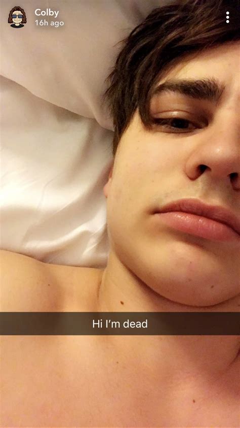 Nice To Meet You Dead Im Shooketh😂😂🖤🖤 Colby Brock Snapchat Colby