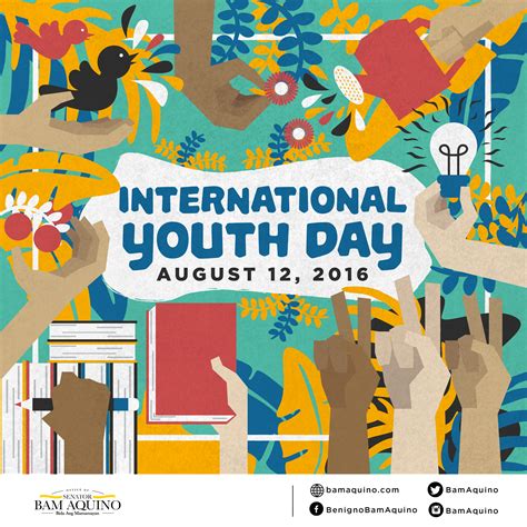 International youth day is observed annually on august 12th. International Youth Day | International youth day, Youth ...