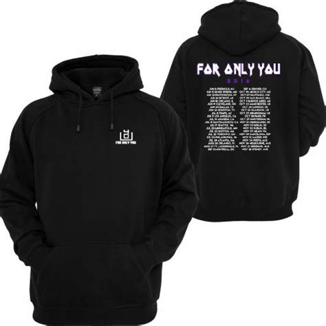 4OU World Tour 2016 Black Front and Back Hoodie