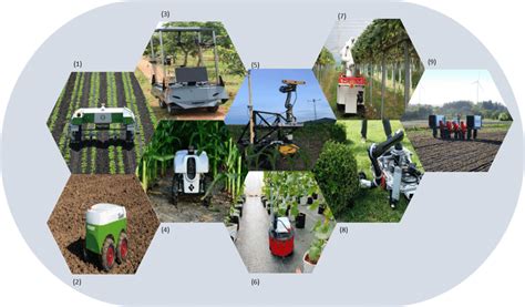 Representation Of Various Types Of Agricultural Robots 1 Weeding