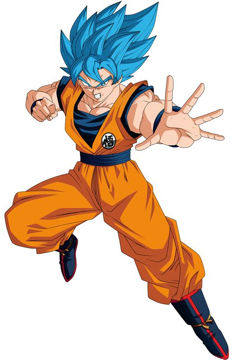 Toriyama stated the character and his origin is reworked, but with his classic image in mind. Super Saiyan Blue Goku w/Broly Movie Colors by obsolete00 on DeviantArt