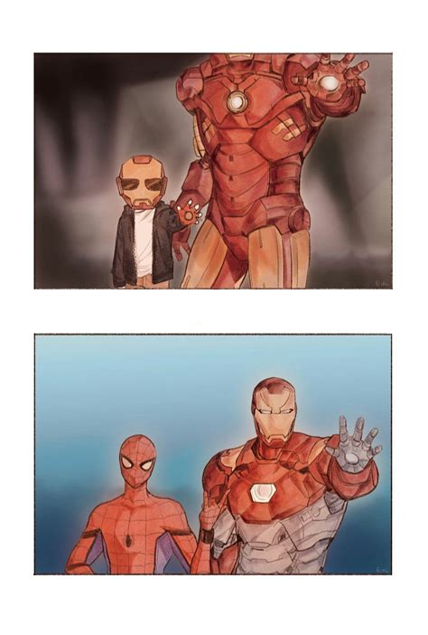 Irondad And Spiderson Marvel Superheroes Marvel Spiderman Marvel