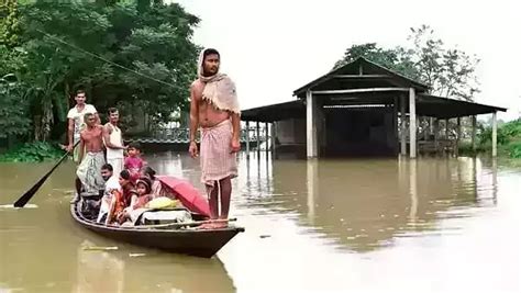 Assam Third Wave Of Floods Turn Devastating Around 225 Lakh People Affected Sentinelassam