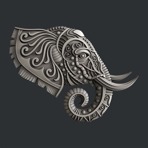 Stl File Elephant・3d Printer Design To Download・cults
