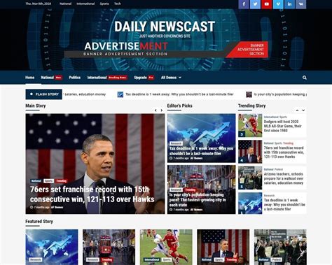 Daily Newscast Free News WordPress Theme DesignHooks
