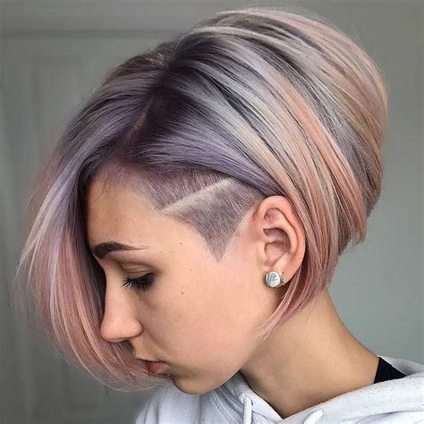 Getting Creative With Some Pastel Tones And A Funky Asymmetric Bob And