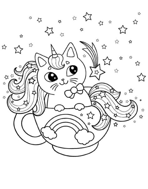 Unicornio Gato Desenhos Kawaii Imagen Para Colorear Sexiz Pix