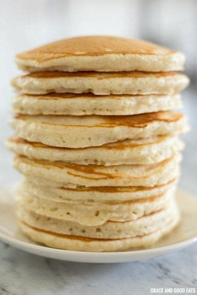 Best Ever Homemade Pancakes Recipe Grace And Good Eats