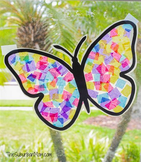 Butterfly Suncatcher Craft The Suburban Mom