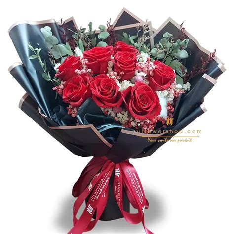Valentines Day Preserved Flower Red Rose Bouquet