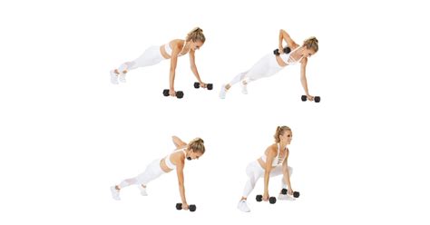 Burpee Push Up Row Curl To Shoulder Press Combo Part 2 What Are